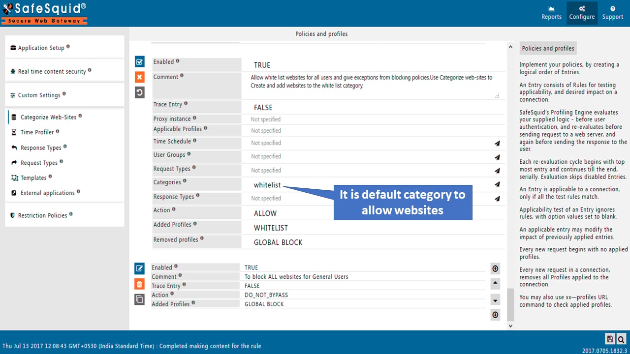 Showing the category "whitelist"