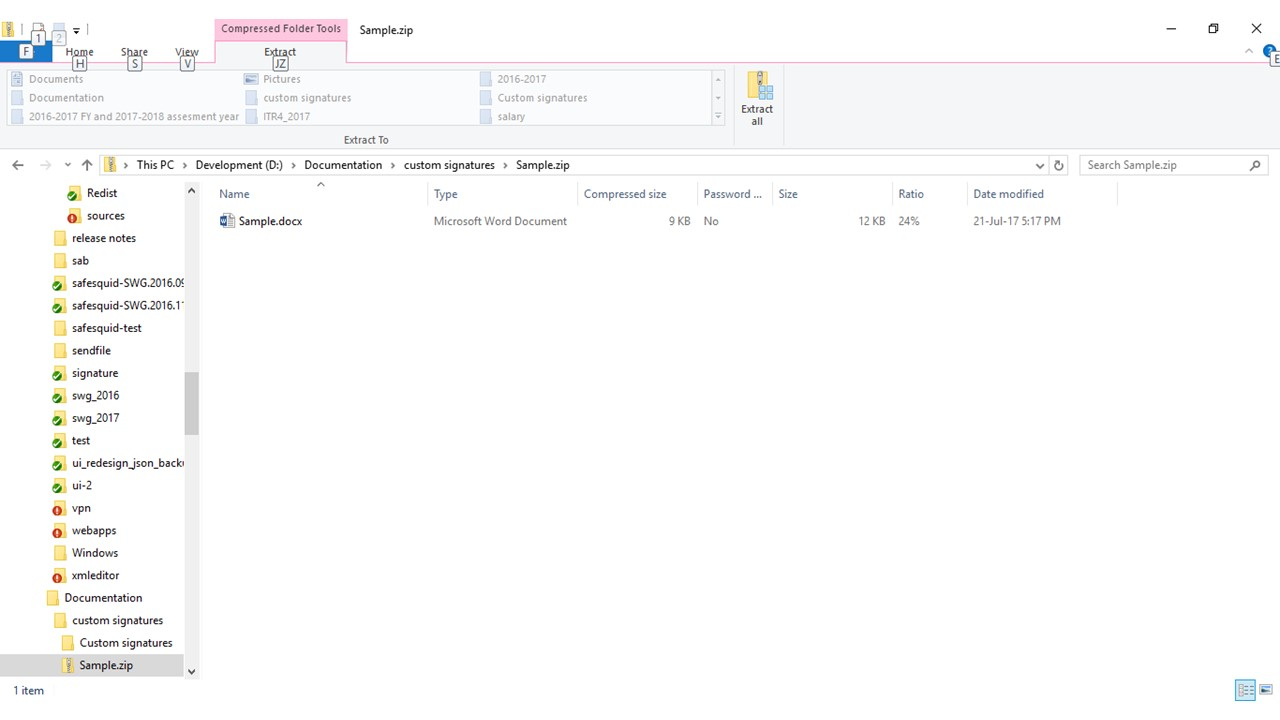 Create a dummy Microsoft file with configured keywords for testing