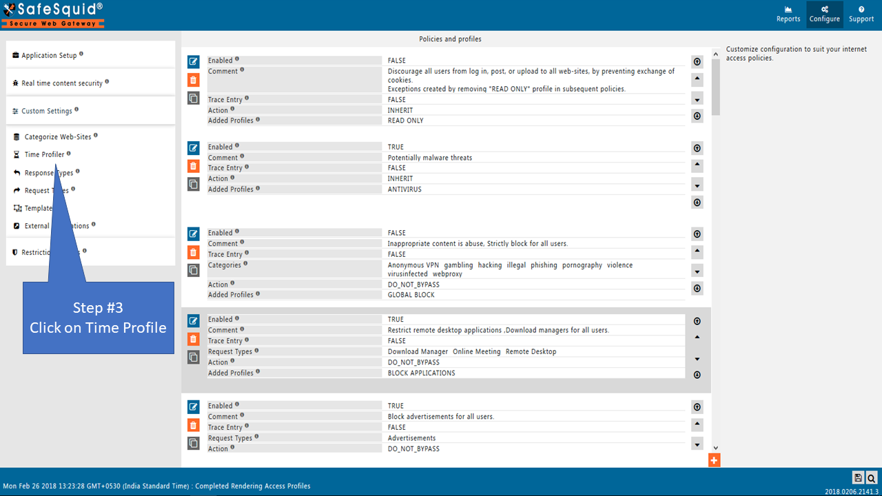 Time Profiler section