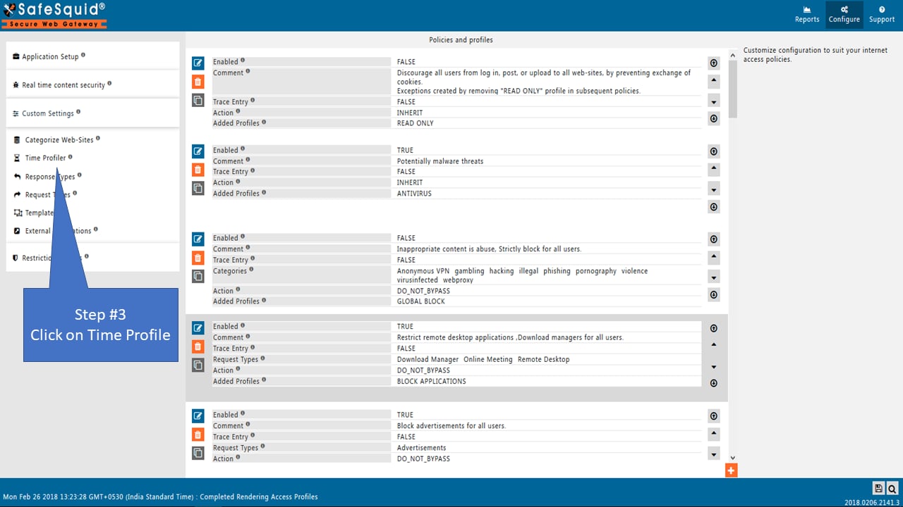 Time Profiler section