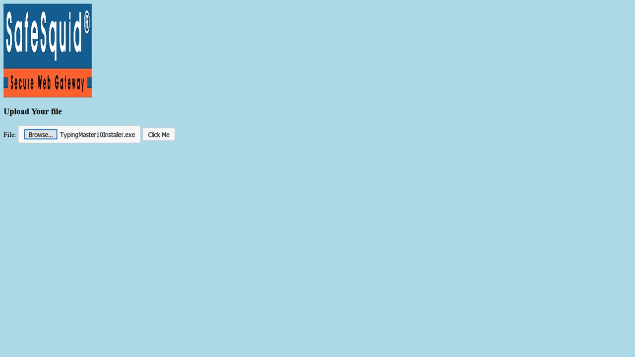Select the file to Upload to check Maximum limit on the Upload size