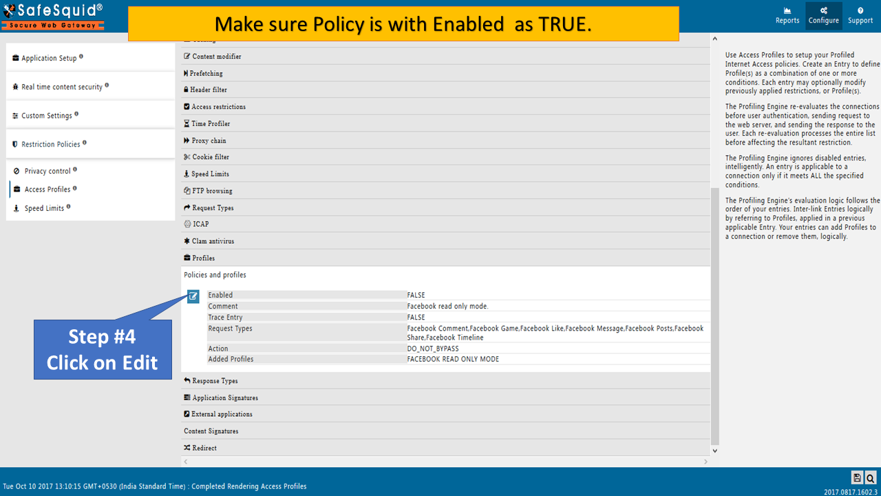 Enables 'FACEBOOK READ ONLY MODE' as true to make Facebook read only mode 