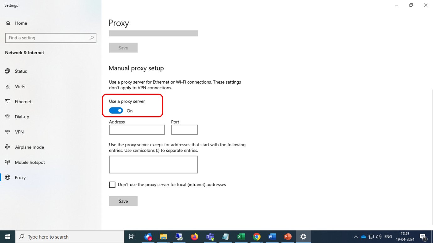 Proxy toggle