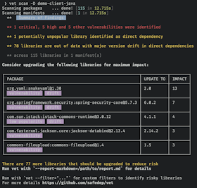 vet scanning a directory