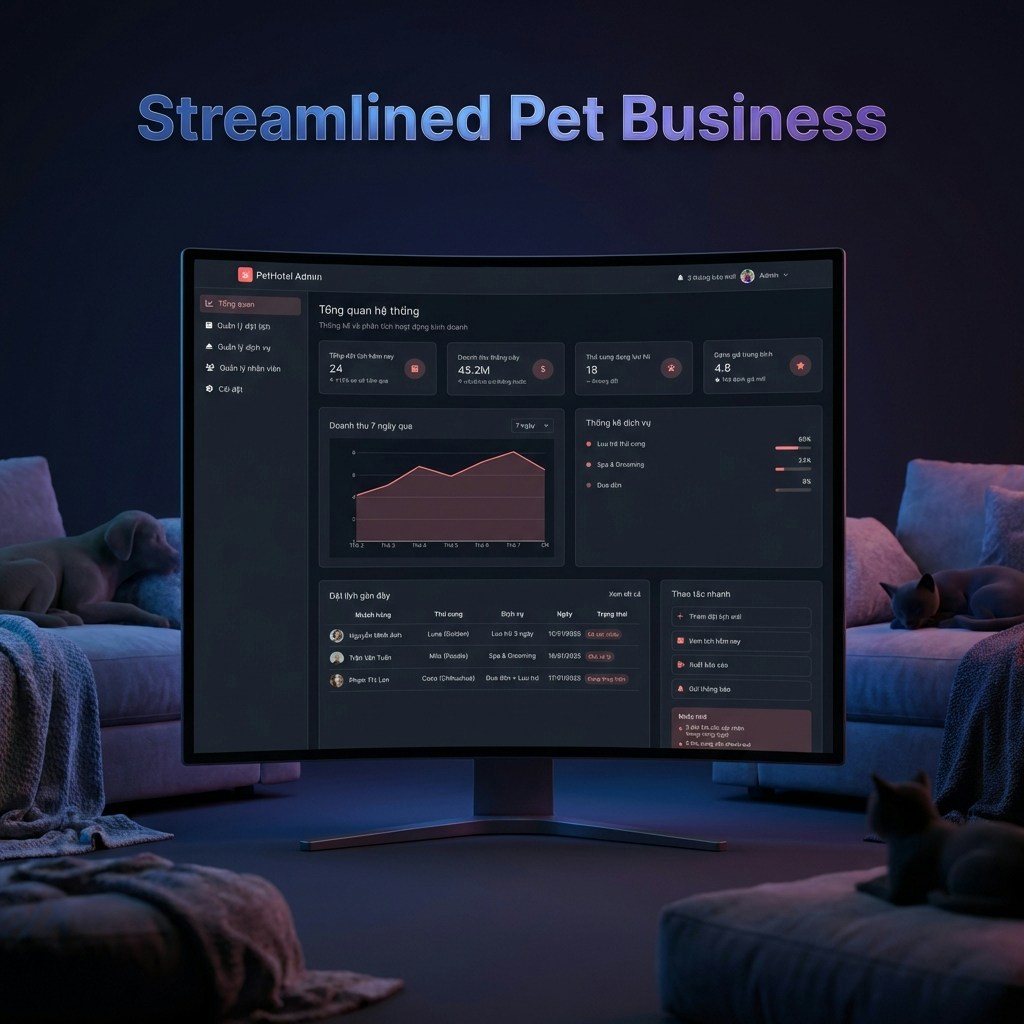 Pet Service Hero Dark