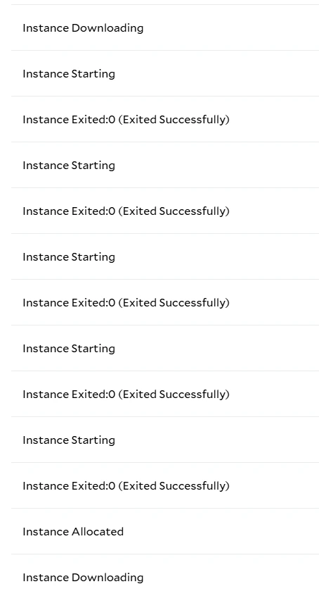 System Events Tab
