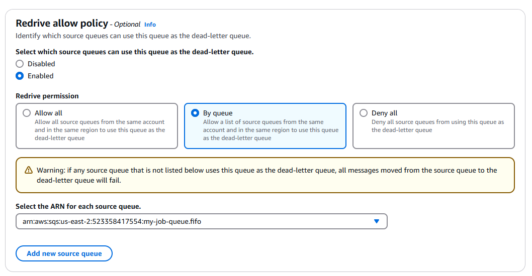 Creating a dead-letter queue