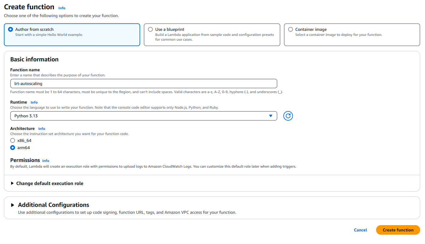 Setting the runtime and architecture