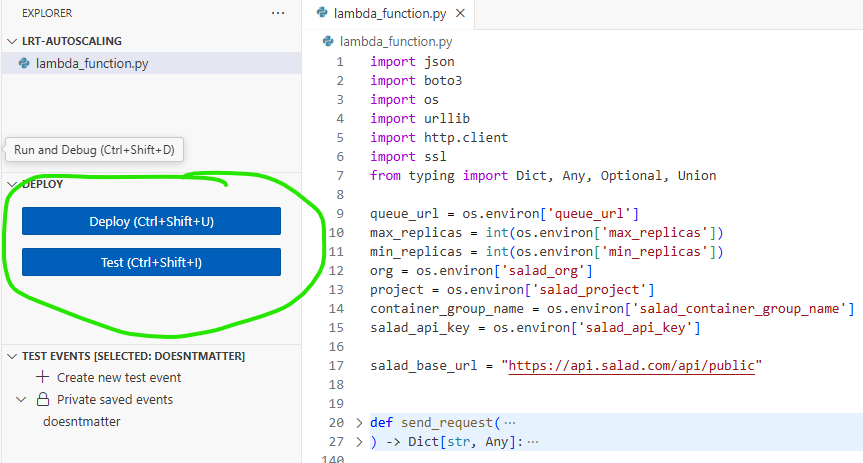 Testing the Lambda