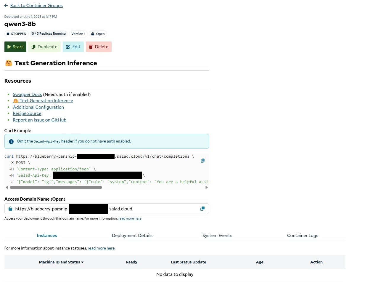 Text Generation Inference (TGI) API Recipes - SaladCloud