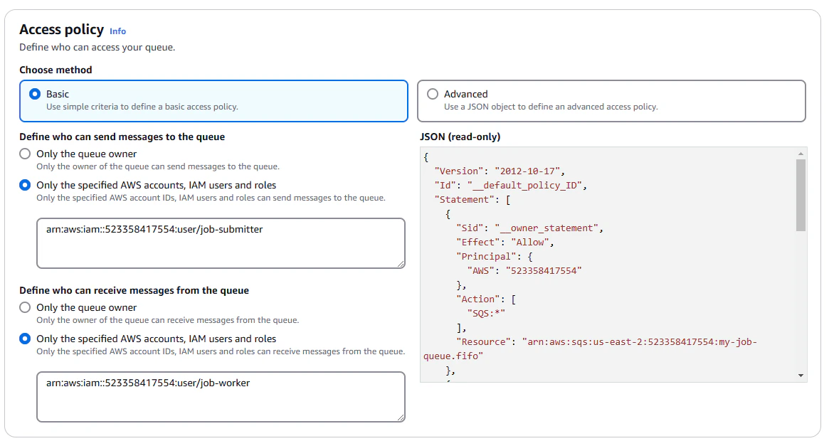 Assigning permissions to the users
