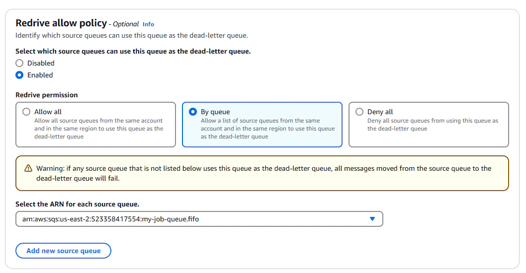 Creating a dead-letter queue