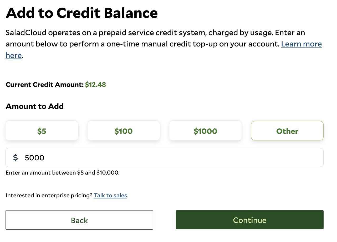 Billing - SaladCloud