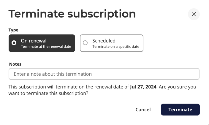 terminate-subscription