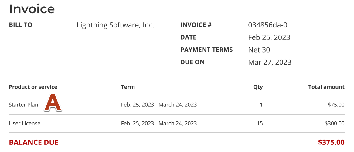invoice