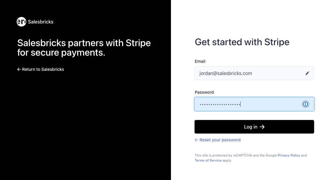 login-to-stripe