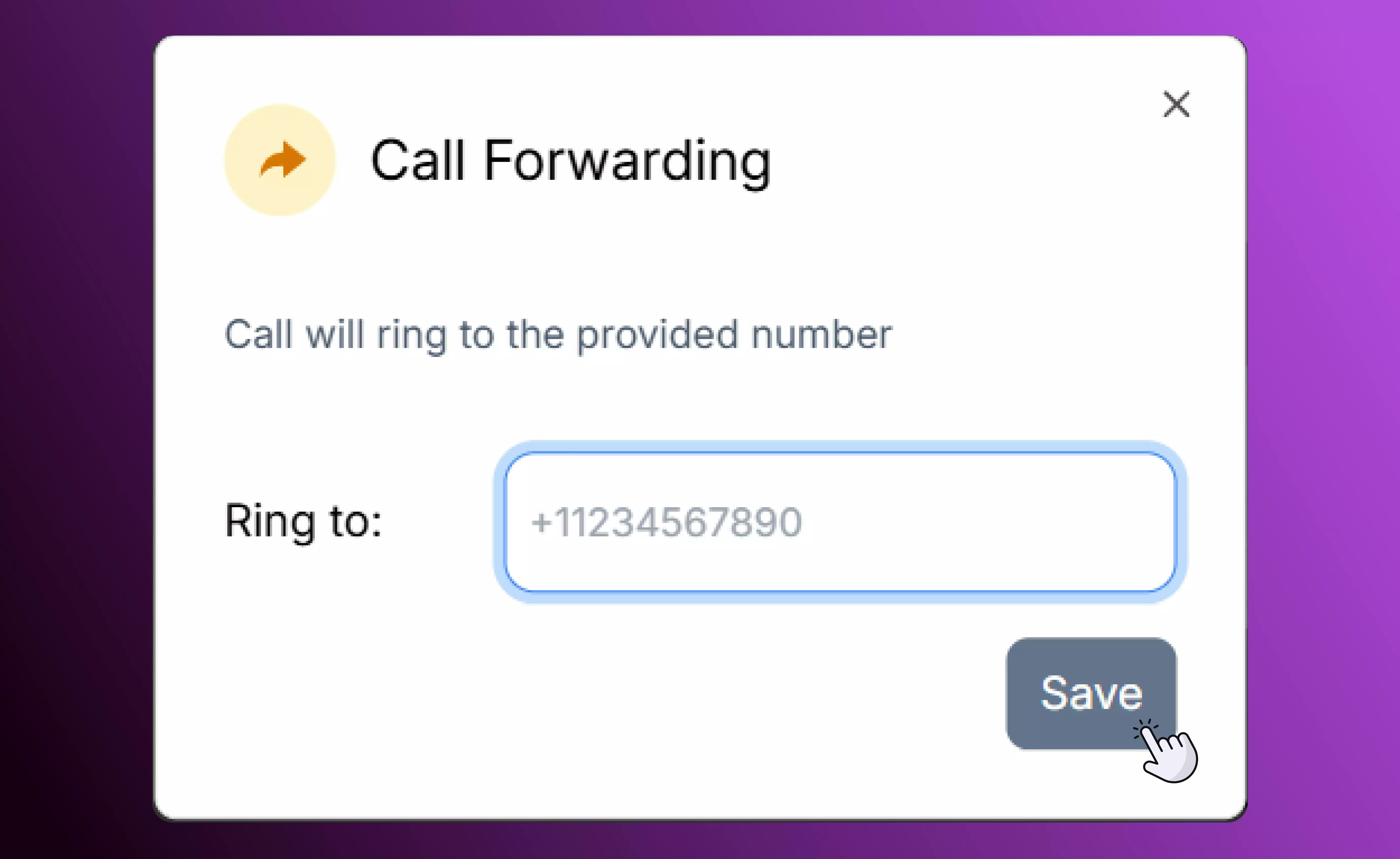 Callforwarding Web