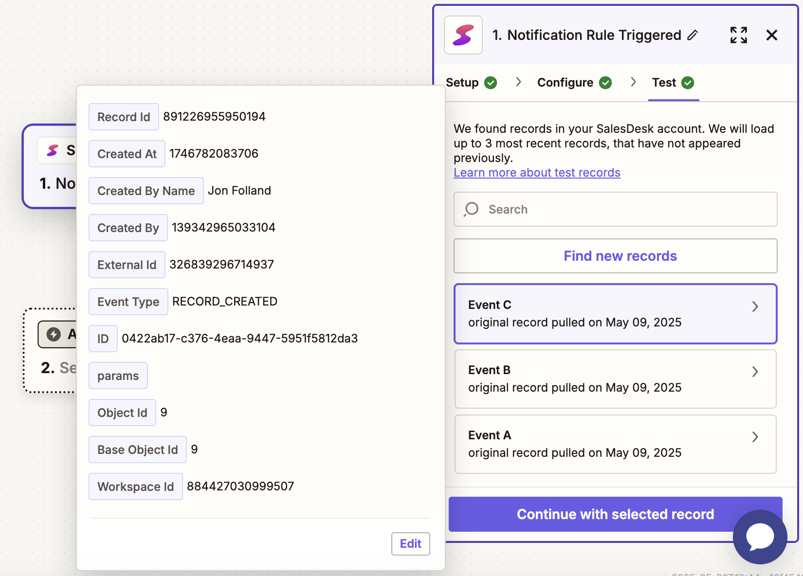 Zapier Notification Test Pn