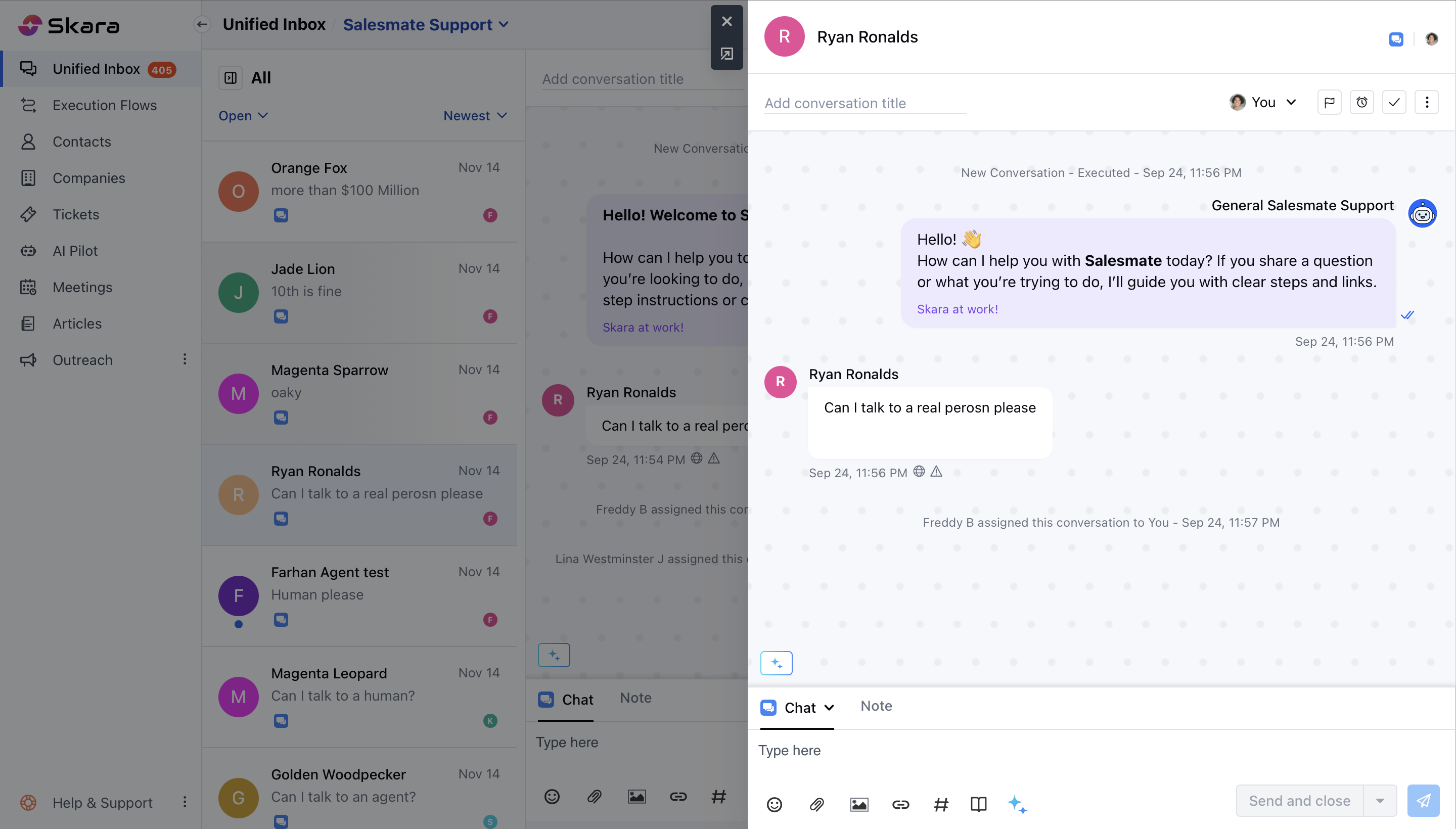 Recent conversations