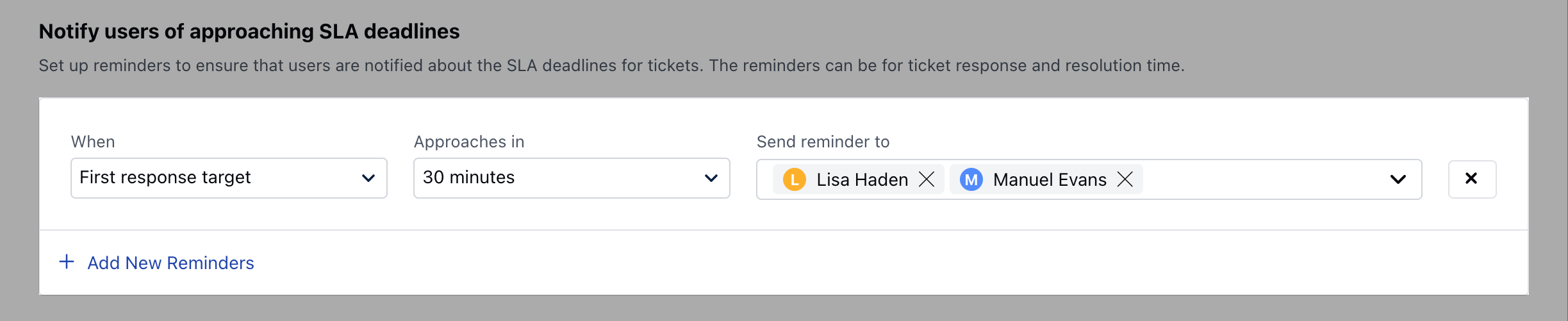 First Response Target Setup