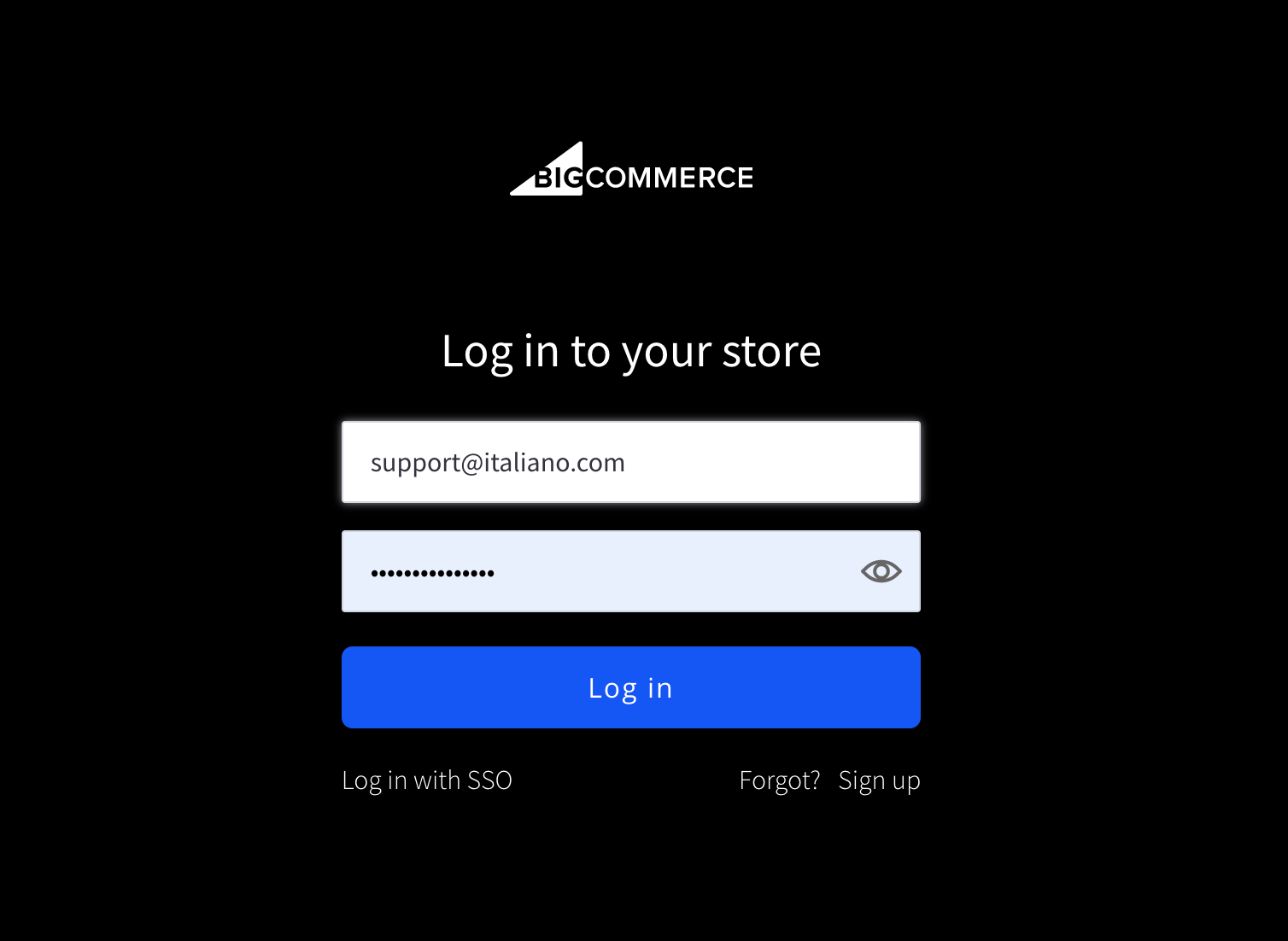 BigCommerce Login