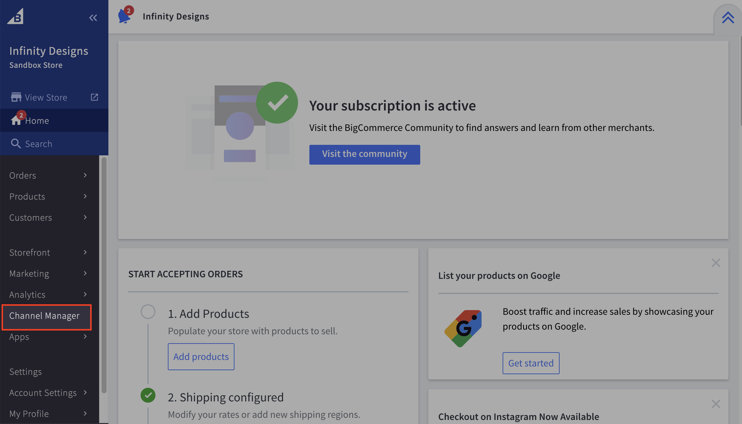 BigCommerce Channel Manager