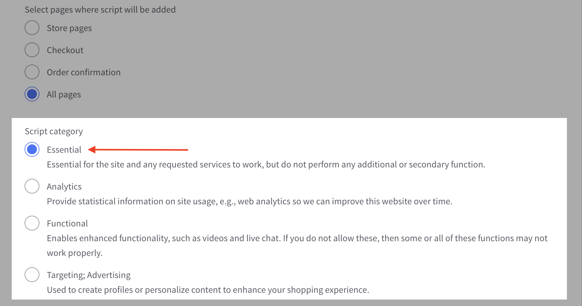 BigCommerce Essential Selection
