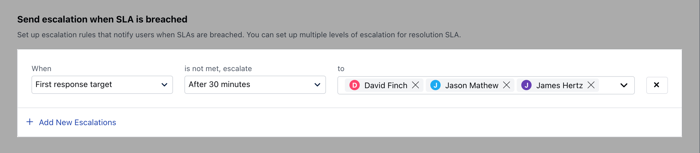 First Response Target Setup