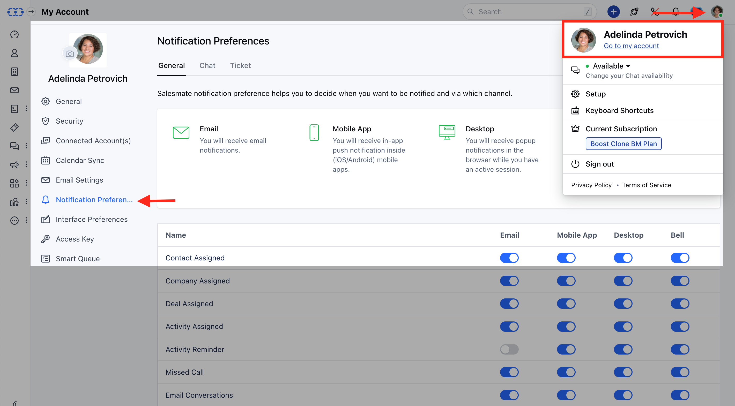 Notification Preferences