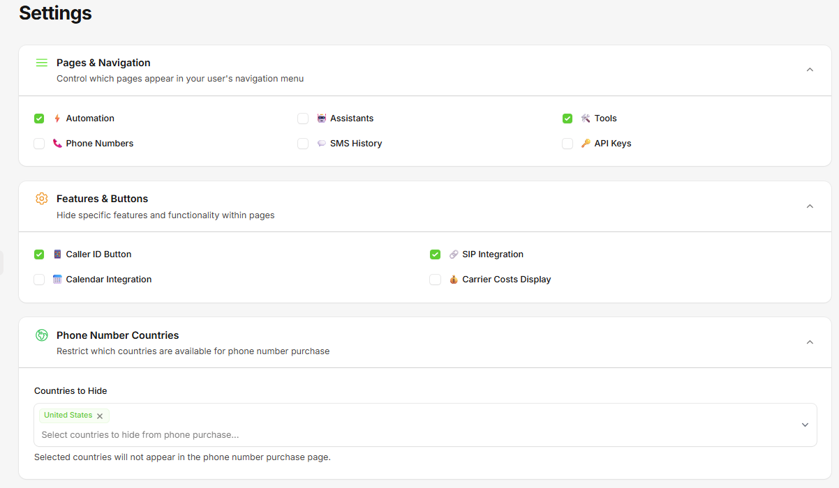 Custom Appearance Settings