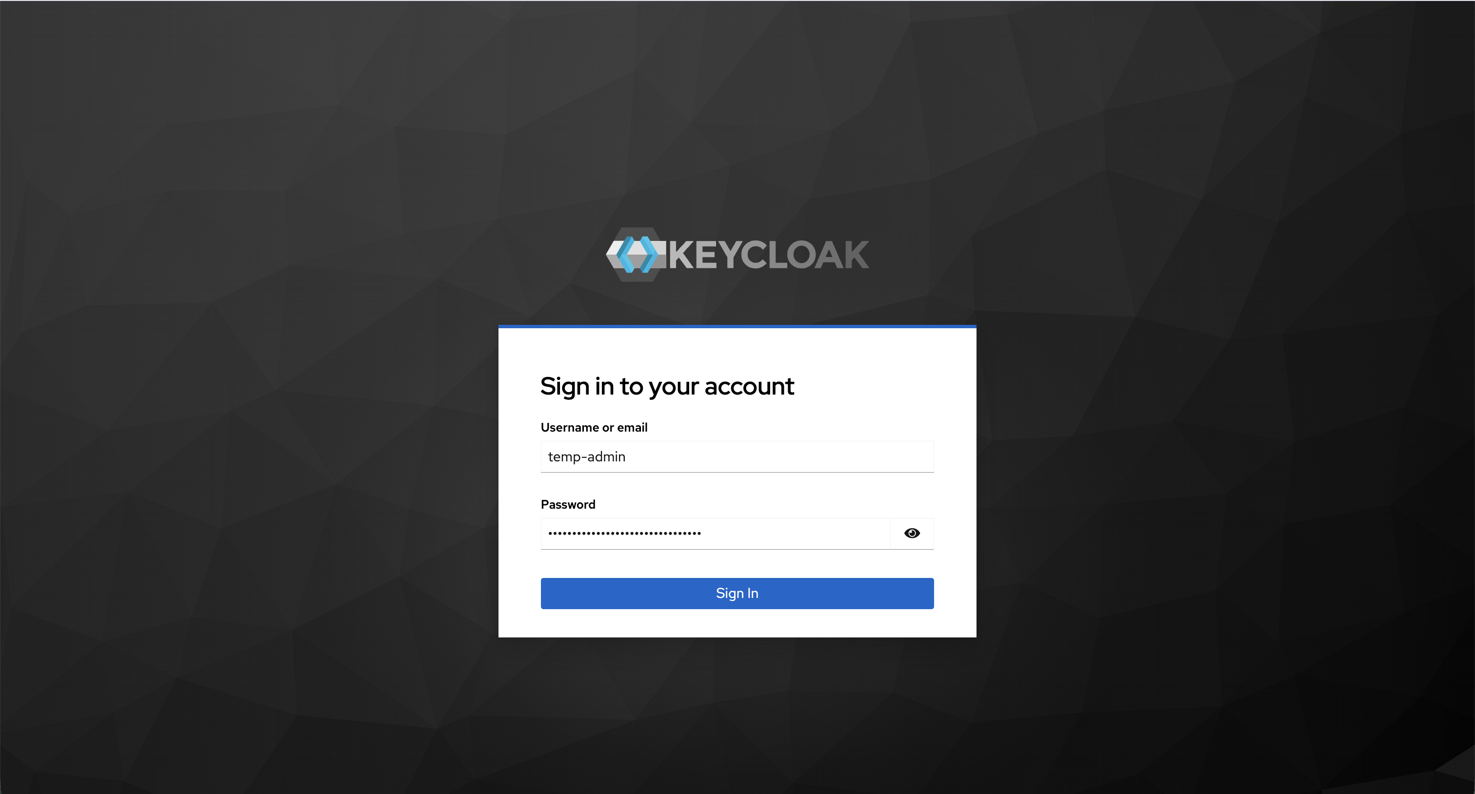Keycloak Login