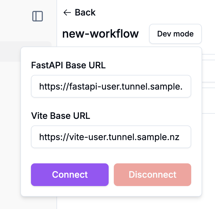 Dev Mode Toggle