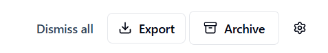 Refresh Recommendations and top action buttons