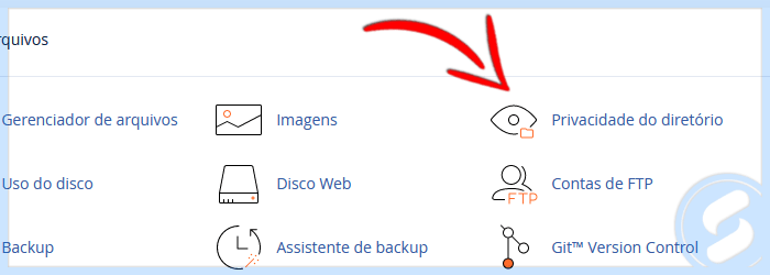 cPanel - Privacidade do diretório
