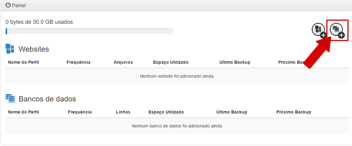 Cloud Backup - Agendar backup