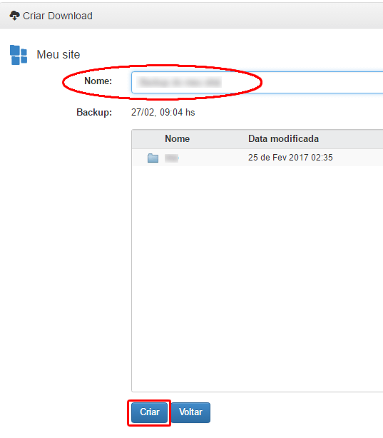 Cloud Backup - Download