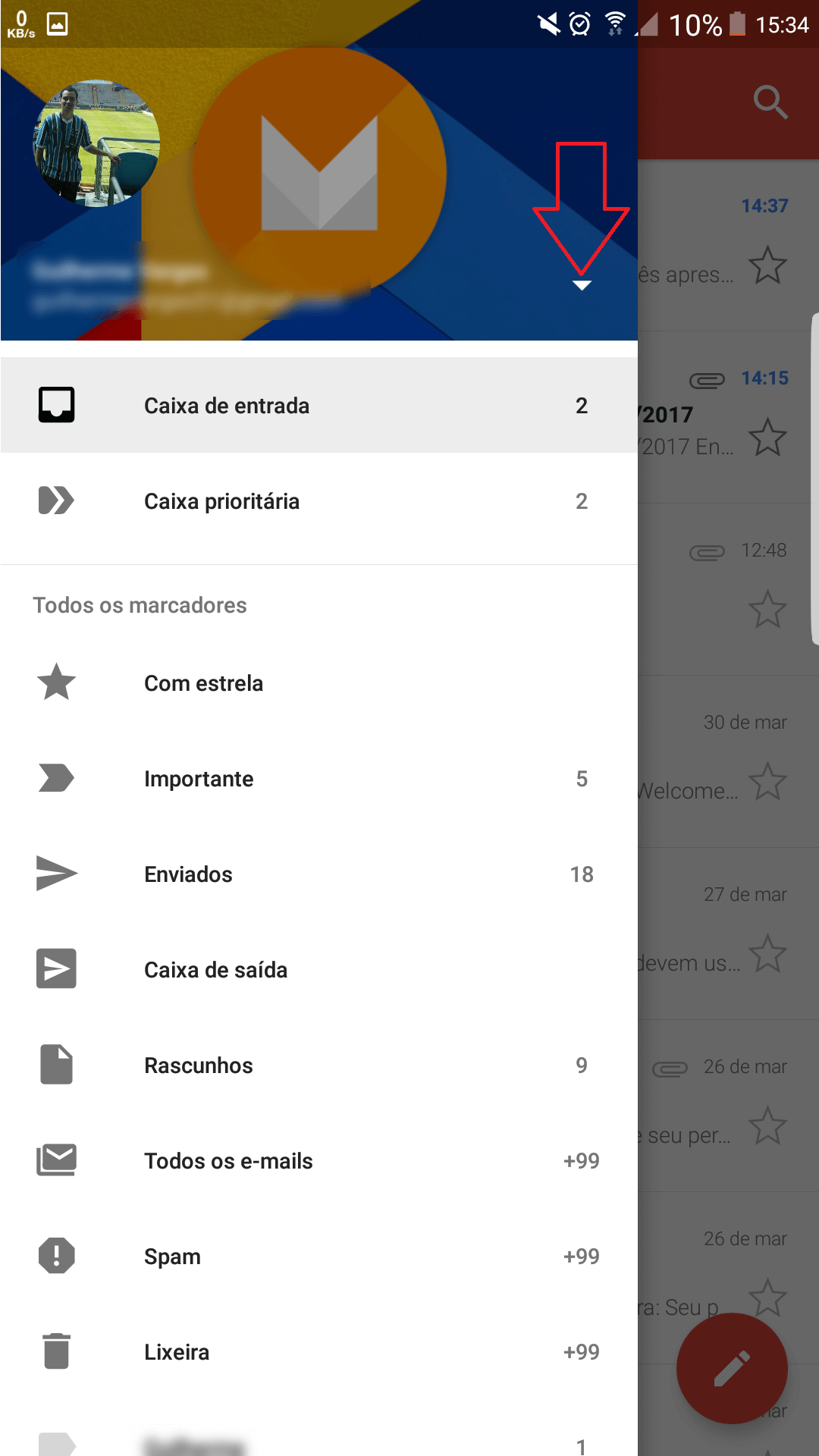 E-mail no Gmail Android - Configuração