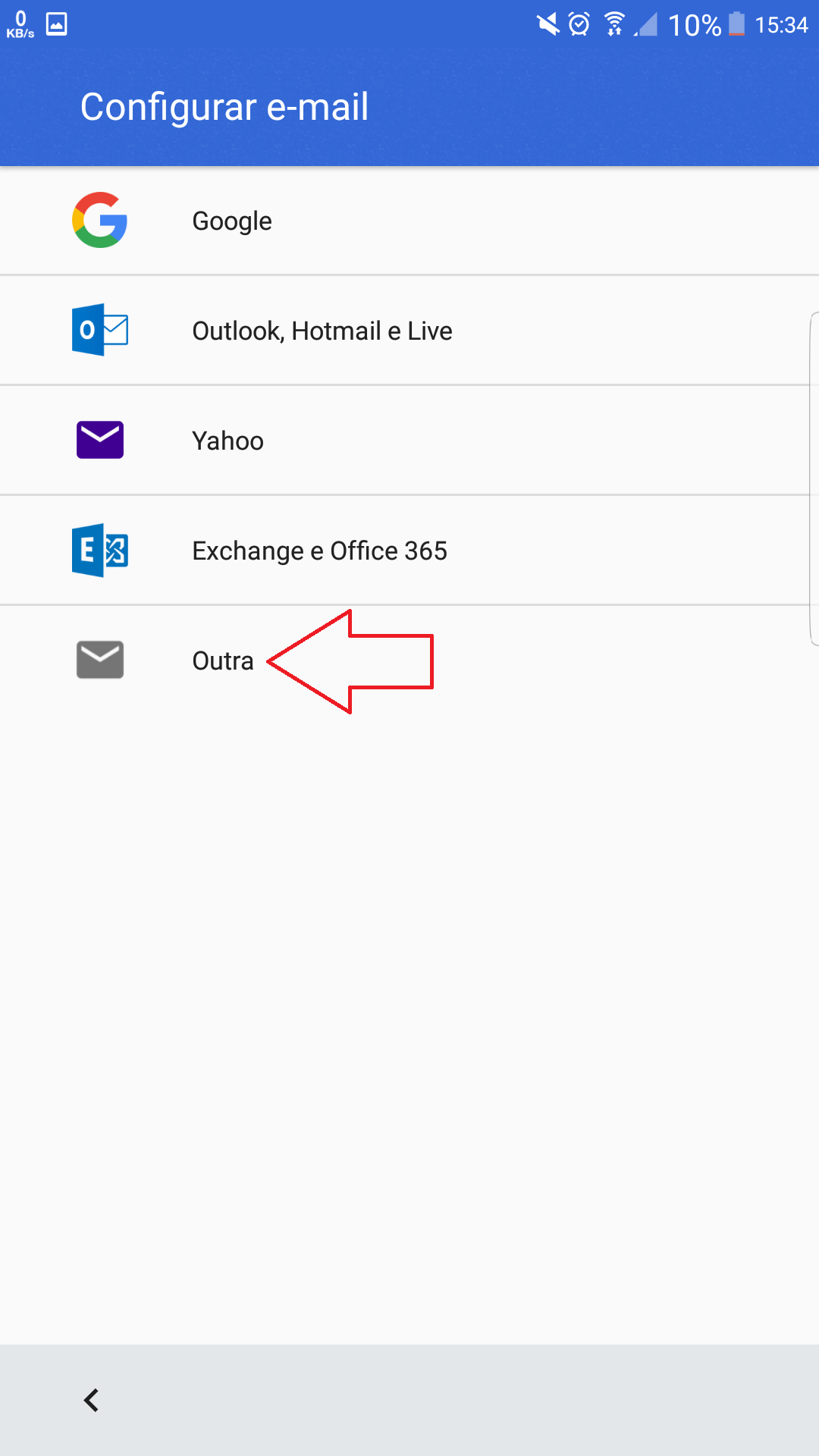 E-mail no Gmail Android - Configuração