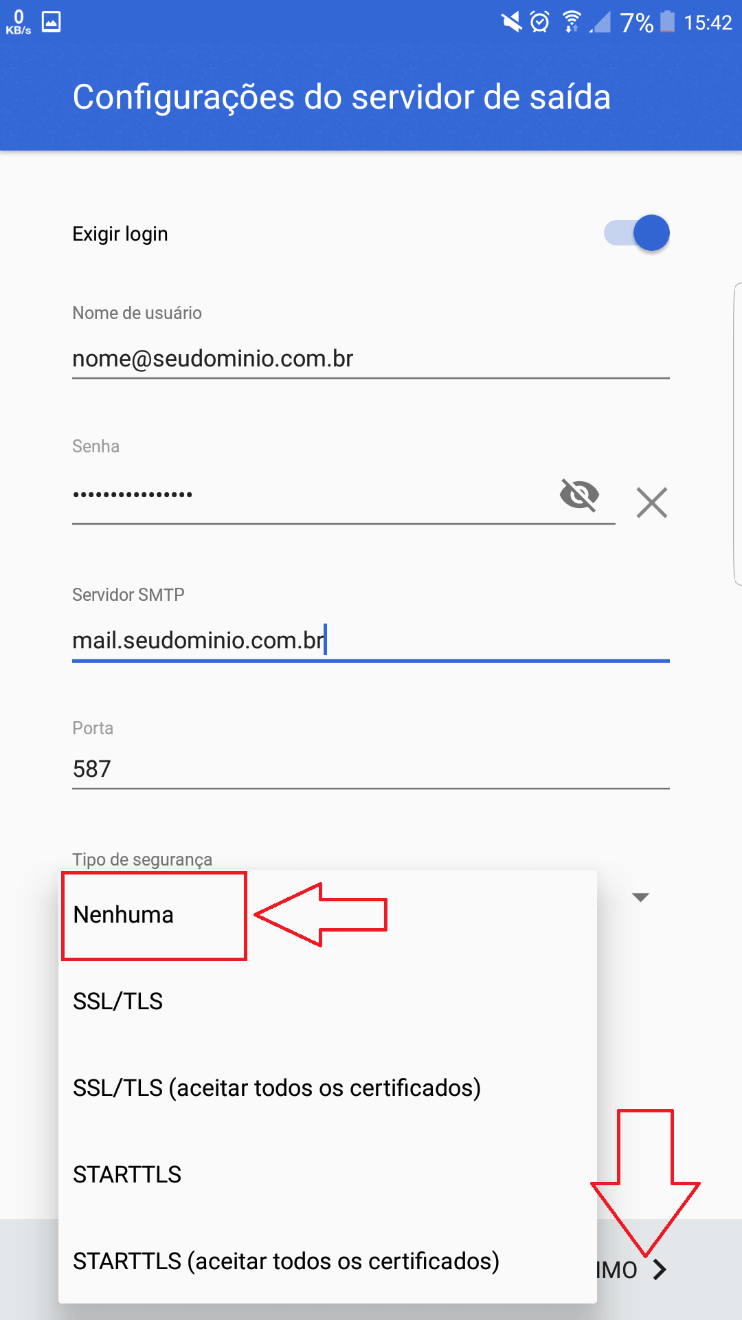 E-mail no Gmail Android - Configuração