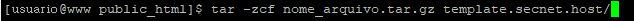Como fazer backup do site via-SSH no Cloud Server - Compactação de arquivos SSH - SECNET