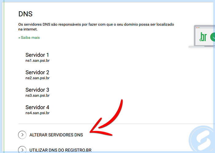 Registro.br - Alterar DNS