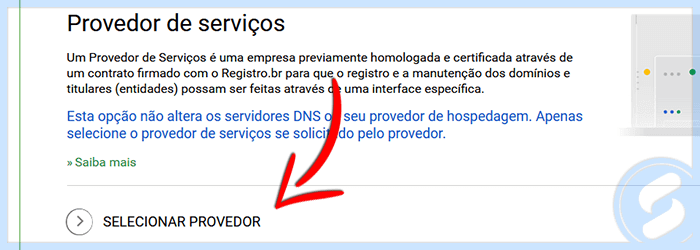 Registro.br - Alterar provedor