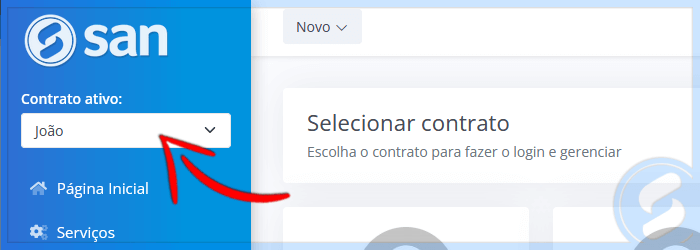 Contrato ativo SAN