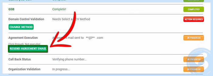 Resend Agreement Email
