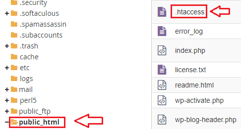 public_html - htaccess