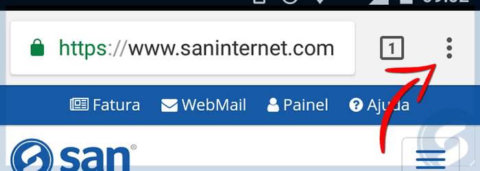 Atalho SAN - Android