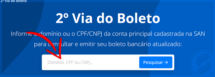 Pesquisar 2º via do boleto