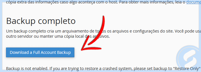 cPanel - Backup