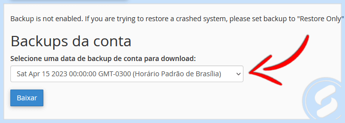 cPanel - Backup