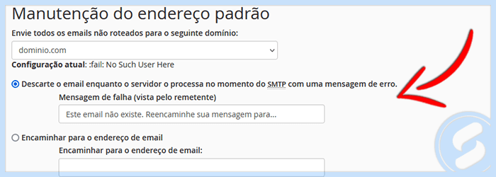 cPanel - E-mail - Endereço padrão